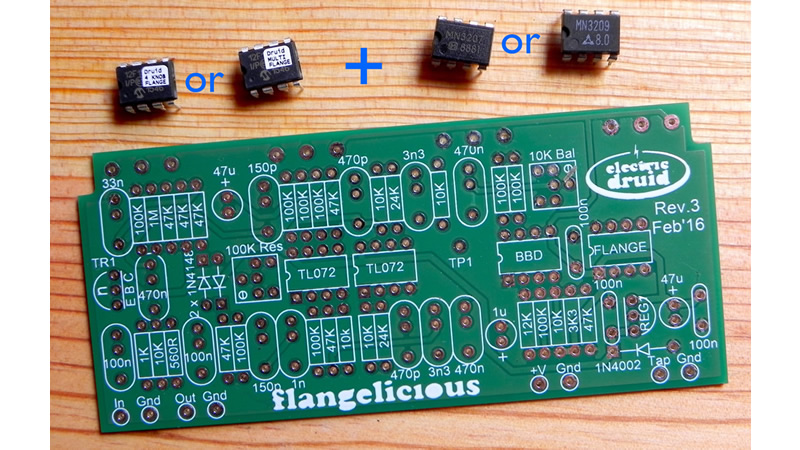 Flangelicious PCB + chipset
