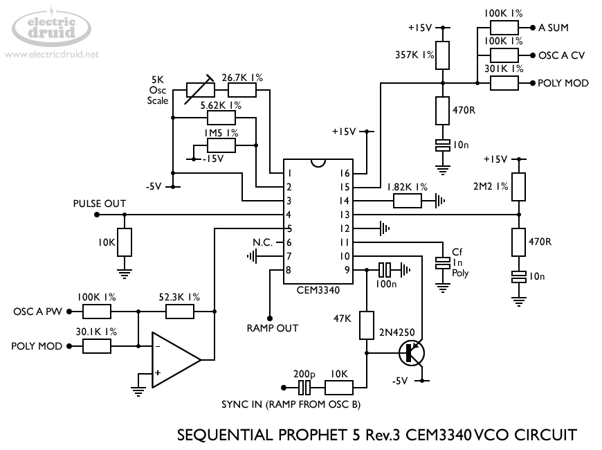 Sequential Prophet5 Rev.3 CEM3340 VCO